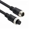 4 pin Car Video Extension Cable aviation male to female Plug Video & Power Cord Shield AV cable Waterproof vehicle video Cable