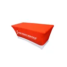 Promotional fabric custom polyester printed elastic tablecloth trade show stretch table runner