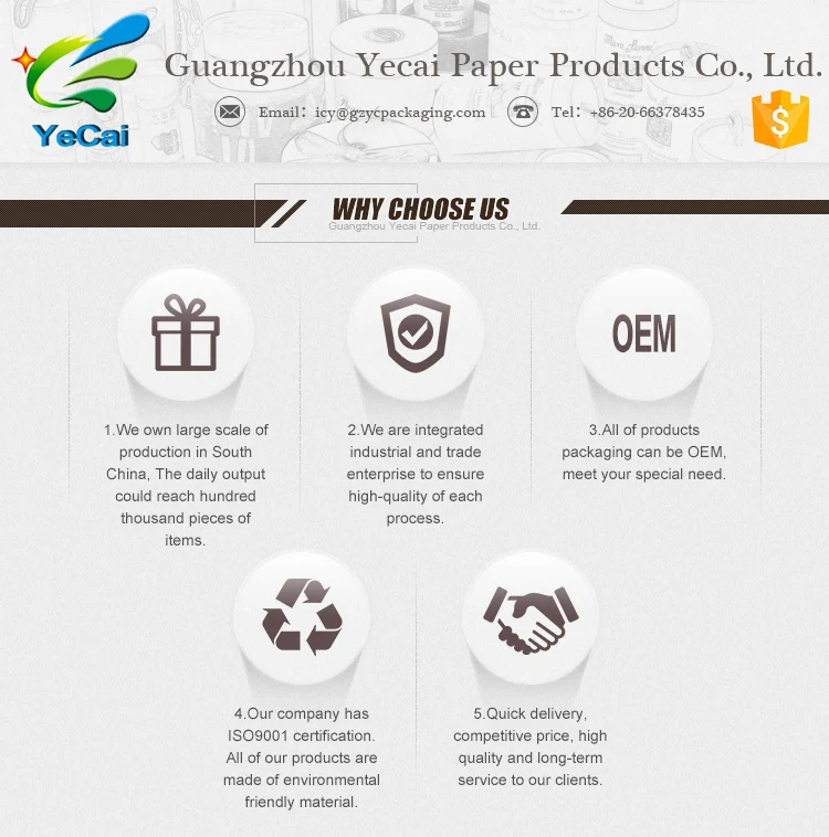 Wholesale factory price powder packaging paper tube, powder box with aluminum foil inside