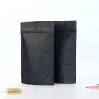 Matte Black Stand Up Aluminum Foil Zipper Zip Lock Bag Package Pouch Packaging Doypack Mylar Storage Ziplock Food Bags
