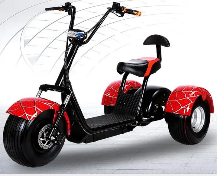 2019 New Fat Tire 3 Wheel Mobility Scooters 1000w 1500w Cargo Bike Kit