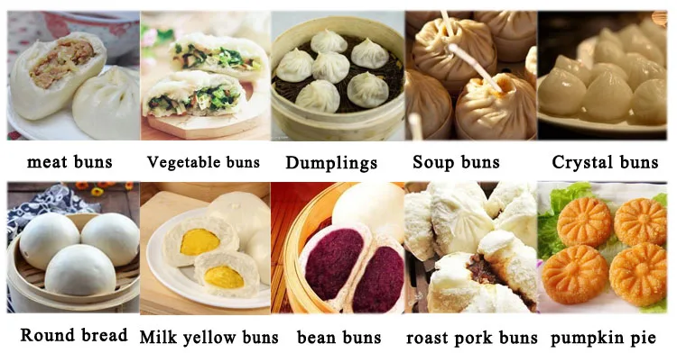 Chinese Baozi Bun Making Machine Automatic Steamed Bread Baozi Pork Bun Machine Steamed Stuffed Bun Maker Machine details