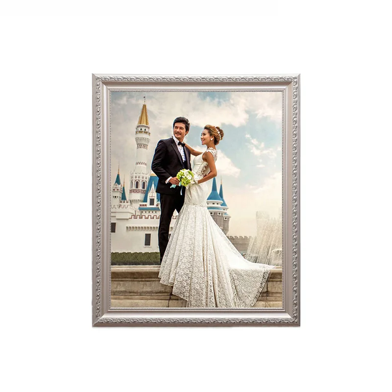 تخصيص الإبداعية لتقوم بها بنفسك الأوروبي جدار الصورة إطار خشبي لصور الزفاف