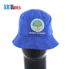 58cm Adult blue green fisher hat embroidered 100% polyester bucket hat