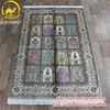 Henan Bosi 4'x6' Flower pattern colorful 100% hand woven turkish silk rug iran silk rugs