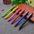 High quality canetas gel promotional custom multi color plastic rubber gel pen with custom logo