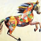 hight quality animal photos running horse printing 3d wall arts diamond rhinestone painting PD(L)(23)