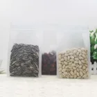 Transparent 8 Side Seal Clear Plastic Zipper Pouch For Food Ziplock Nuts Packaging Bag