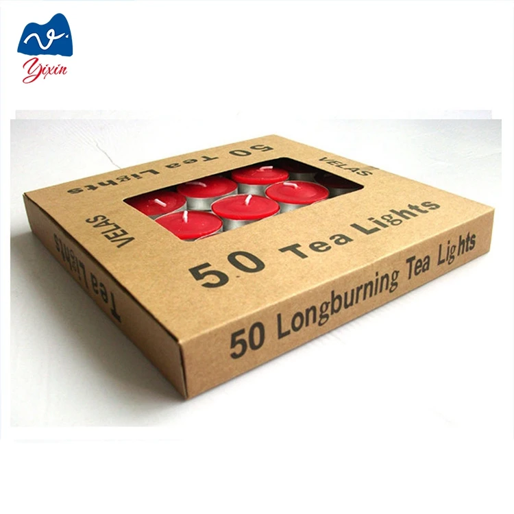 hot sale paper gift luxury candle box with pvc window
