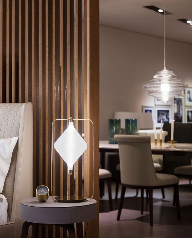 High quality indoor bedroom study home modern simple iron glass desk table lamp