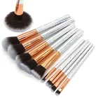 brochas de maquillaje profesiona hot tools bling makeup brush kit complete set