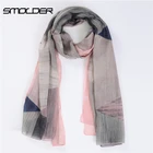 Cheap Design 100% polyester digital print pure silk lady scarf
