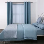 Readymade light blue shades roll blind curtain blackout roller blind