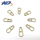 Yellow brass spring cuprum zipper puller