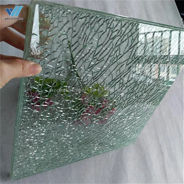 wholesale cracked ice laminated glass broken laminated glass for