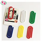 Quality Large Size Plastic Paper Clips in Assorted Colors