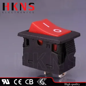 spdt on off 2p mini red rocker switch 16a