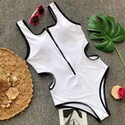Cutout Sexy One Piece Bathing Suit 2018 Swimwear With Zipper
