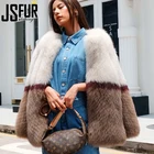 Winter Wholesale Real Fox Fur Coats For Woman Outwear Knitting Jacket