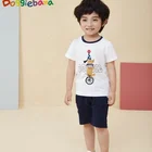 kids sports wear cartoon printing custom boys clothing sets