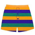 Mardi Gras holiday shorts, spring color icing cotton pants