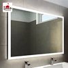 Hotel decorative frameless fancy dressing mirrors design cheap rectangle bathroom wall mirror with LED light