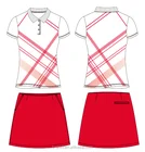 ladie's short sleeve high quality polo shirt golf shirt and skorts
