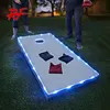 outdoor led cornhole bean bag toss game