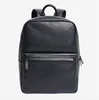 full grain leather men smart backpack children school backpack bag