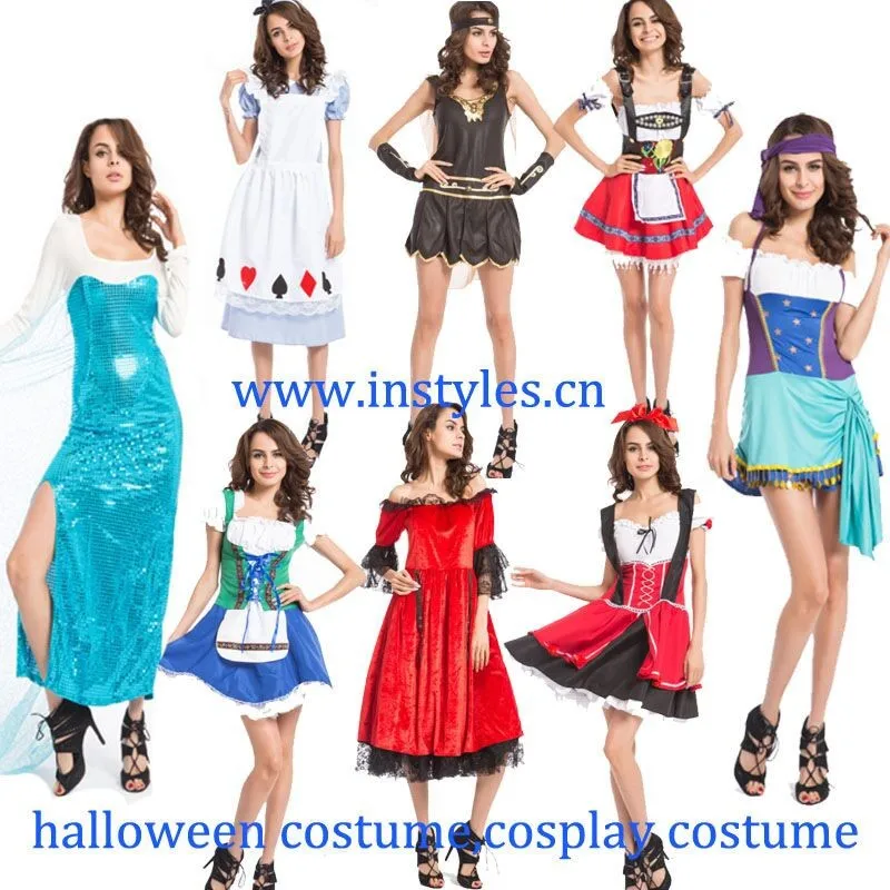 Adult Alice in Wonderland Fancy Dress Ladies Fairytale Costume