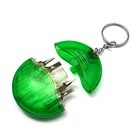 New arrival aluminum stainless steel plastic functional keychain,survival kit multi tool led acrylic keychain
