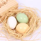 Egg White 15cm High Easter Egg Early Education Puzzle Handmade Creative DIY White Mold Fill Color Painting CD-3