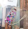 DIY Perfume Bottle Diamond Case Lanyard Chain Crown Crystal Phone Cover coque for iPhone X 8 6s 6 7 Plus