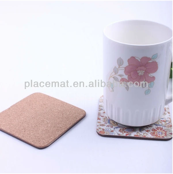 eco-friendly mdf cork paper coaster