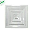 hvac system supply 4 way aluminum square air diffuser ac ceiling vents