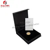 Custom magnetic cardboard gold coin gift box with insert