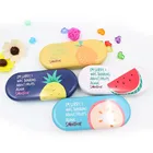 Tinning printed fruit portable glasses case for kids