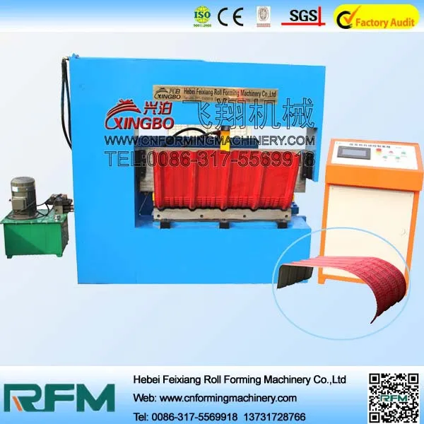 roofing sheet crimping metal sheet curving machine