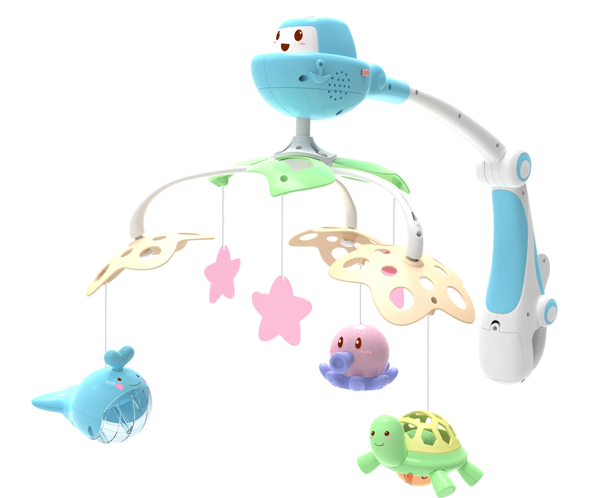 Plastic Mobile Toys For Babies With Music And Projector For Baby