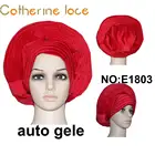 African Aso Ebi Style Ladies Beaded Aso Oke Head Tie Nigerian auto gele with beads