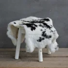 Multicolor real natural rabbit fur skin for home decoration