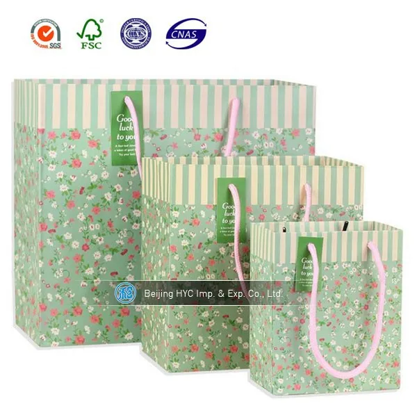 luxury design paper bag flowers
