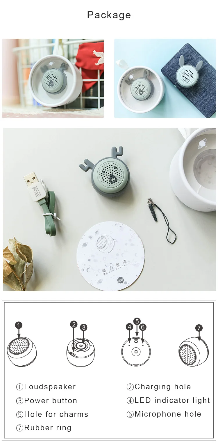 Hot Sale Handsfree Wireless Speaker Super Mini Wireless Remote Selfie Bluetooth Speaker - ANKUX.COM