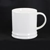 15oz Bamboo joint plain white blank ceramic travel coffee tea mugs for sublimation
