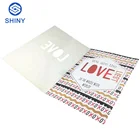Invitation Voice recordable Musical Happy birthday Greeting Card With fiber optic LED Lights