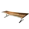 Beautiful solid walnut live edge luxury wood table