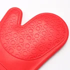 Silicone Gloves Silicone Gloves Food Grade Silicone Thick Kitchen Resistant Hot Cooking BBQ Long Cuff Mitten Gloves