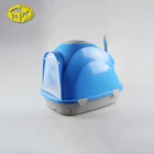 Eco-Friendly Cat Litter Scoop Closed Cat Litter Box with Drawer and Gridding Including Scoop