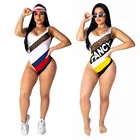 hot women sexy one piece thong bikini girl wide straps low back monokini swimwear
