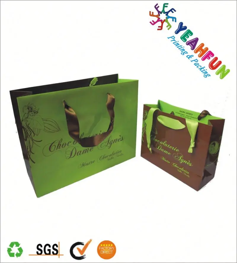 twill handle paper gift bags